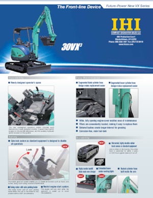 Mini-graafmachines IHI 30VX-3