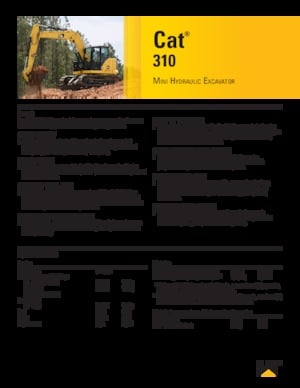 Rupsgraafmachines Caterpillar 310