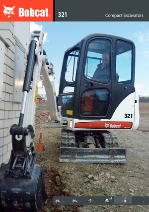 Mini-graafmachines Bobcat 321 K
