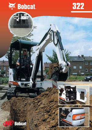 Mini-graafmachines Bobcat 322 D