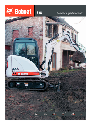 Mini-graafmachines Bobcat 328 G