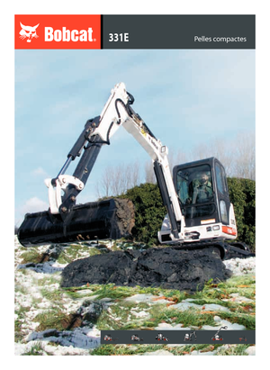 Mini-graafmachines Bobcat 331 E G