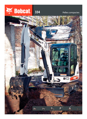Mini-graafmachines Bobcat 334 G