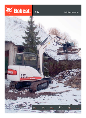 Mini-graafmachines Bobcat 337 G