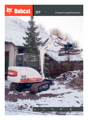 Mini-graafmachines Bobcat 337 G