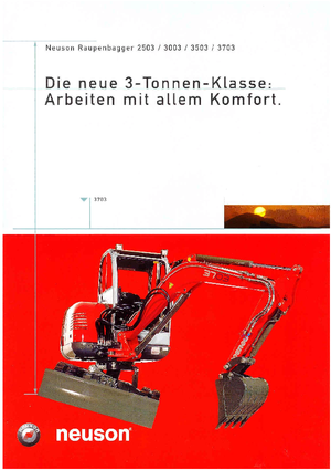 Mini-graafmachines Neuson 3503