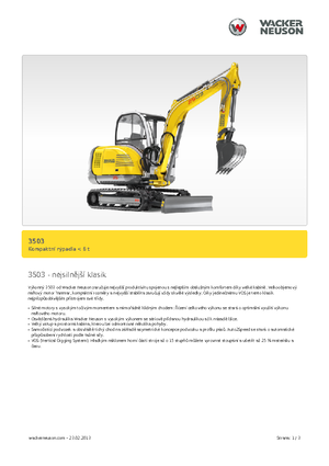 Mini-graafmachines Neuson 3503