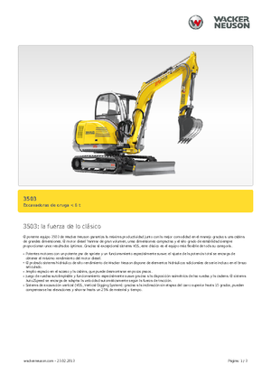 Mini-graafmachines Neuson 3503