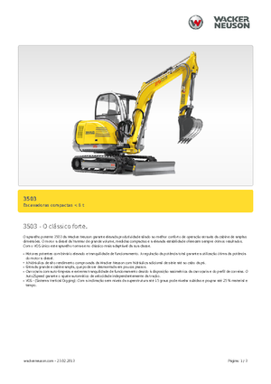 Mini-graafmachines Neuson 3503