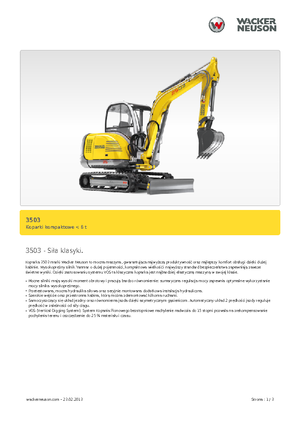 Mini-graafmachines Neuson 3503