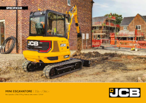 Mini-graafmachines JCB 35Z-I