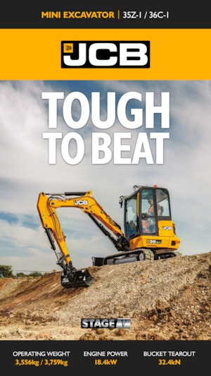 Mini-graafmachines JCB 36C-1