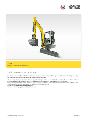 Mini-graafmachines Wacker Neuson 38 Z 3