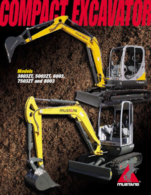 Mini-graafmachines Mustang 3803ZT