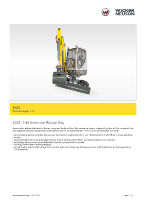 Mini-graafmachines Neuson 50 Z 3