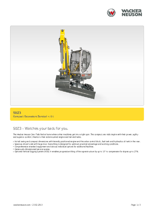 Mini-graafmachines Neuson 50 Z 3