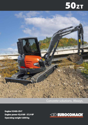 Mini-graafmachines Eurocomach 50 ZT