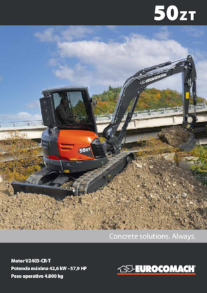 Mini-graafmachines Eurocomach 50 ZT