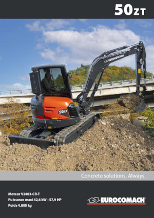 Mini-graafmachines Eurocomach 50 ZT