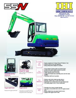 Mini-graafmachines IHI 55N-3