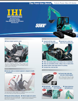 Mini-graafmachines IHI 55VX-3