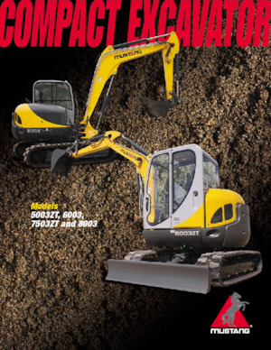 Mini-graafmachines Mustang 6003