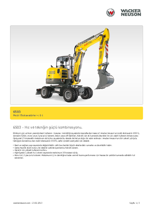 Mobiele graafmachines Neuson 6503