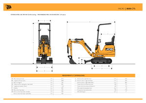 Mini-graafmachines JCB 8008
