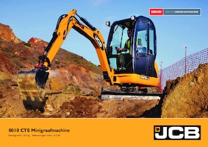 Mini-graafmachines JCB 8018 CTS
