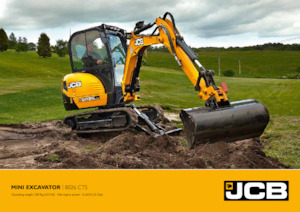 Mini-graafmachines JCB 8026 CTS