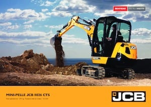 Mini-graafmachines JCB 8026 CTS