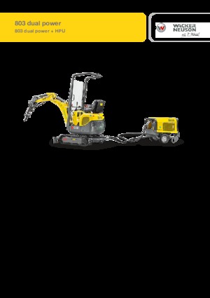 Mini-graafmachines Wacker Neuson 803 dual power