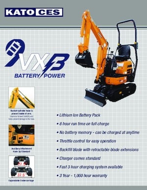 Mini-graafmachines Kato 9VXB