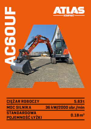 Mini-graafmachines Atlas Kompakt AC 60UF