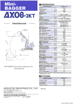 Mini-graafmachines Airman AX 08-3