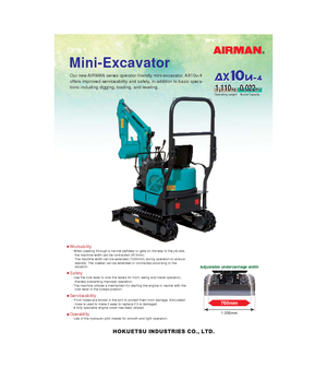 Mini-graafmachines Airman AX 10 U 4
