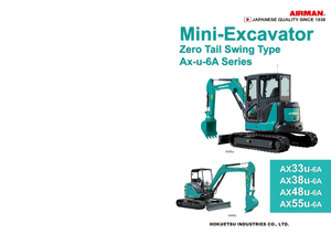 Mini-graafmachines Airman AX 38 U 6A