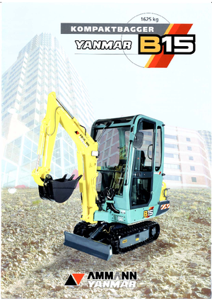 Mini-graafmachines Yanmar B 15