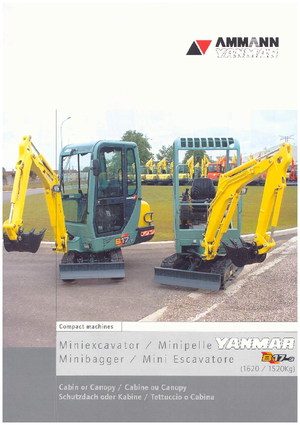 Mini-graafmachines Yanmar B 17-3