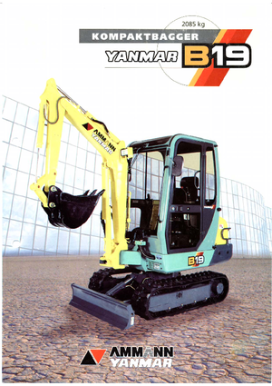 Mini-graafmachines Yanmar B 19