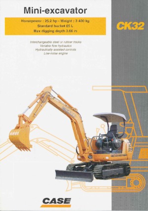 Mini-graafmachines Case CK32 