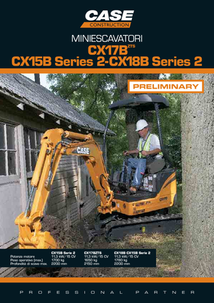 Mini-graafmachines Case CX18B S-2