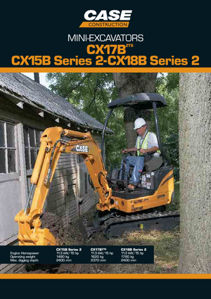 Mini-graafmachines Case CX18B S-2