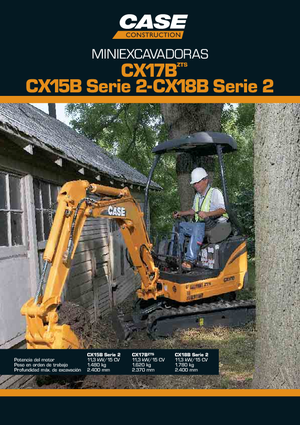 Mini-graafmachines Case CX18B S-2