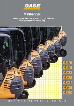 Mini-graafmachines Case CX 31