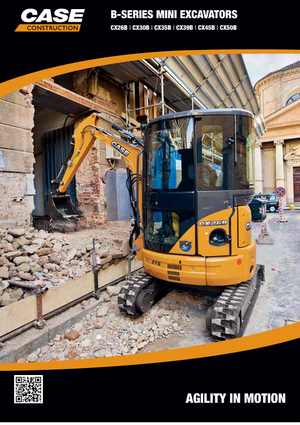 Mini-graafmachines Case CX35B ZTS