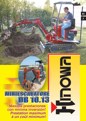 Mini-graafmachines Hinowa DB 10.13