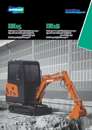 Mini-graafmachines Doosan DX 18