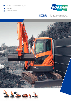 Mini-graafmachines Develon DX35Z