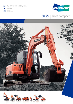 Mobiele graafmachines Doosan DX 55